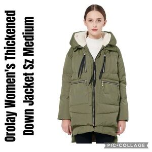 Orolay Women's Thickened Down Jacket Sz Medium